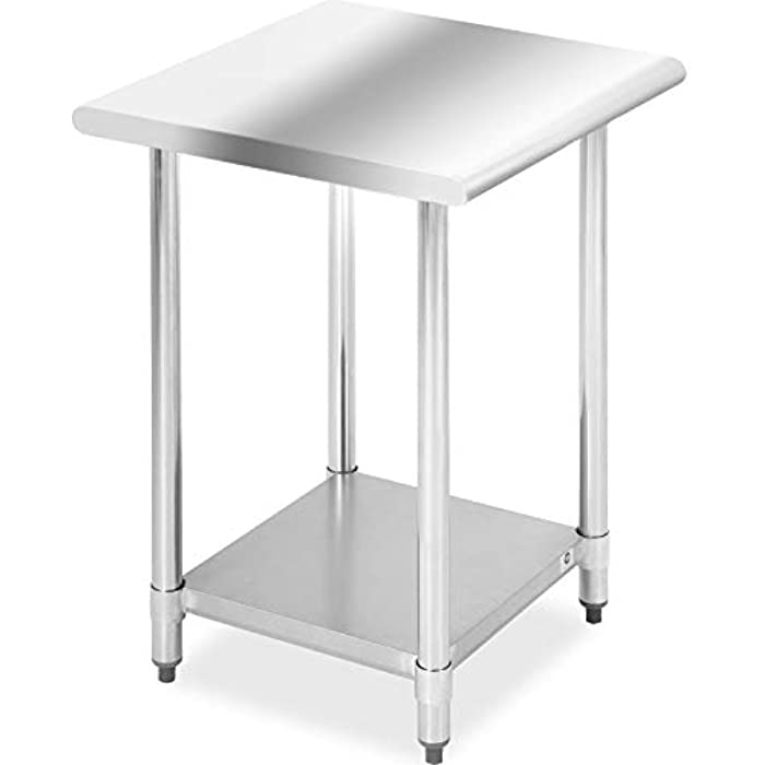 Stainless Steel Work Table Metal Utility Table Commercial Kitchen NSF ...